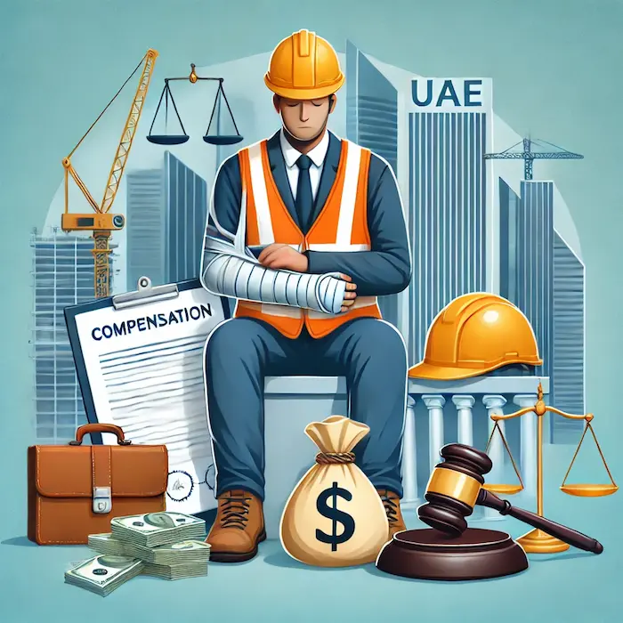 حكم تعويض عن إصابة عمل في الإمارات - محامي إماراتي