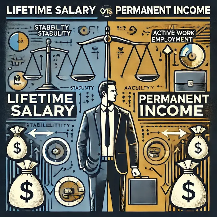 المرتب مدى الحياة وتمايزه عن الدخل الدائم - محامي عمالي