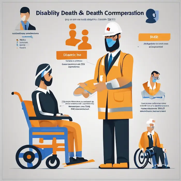 كيف يتم احتساب تعويضات العجز والوفاة في إصابات العمل في الإمارات؟